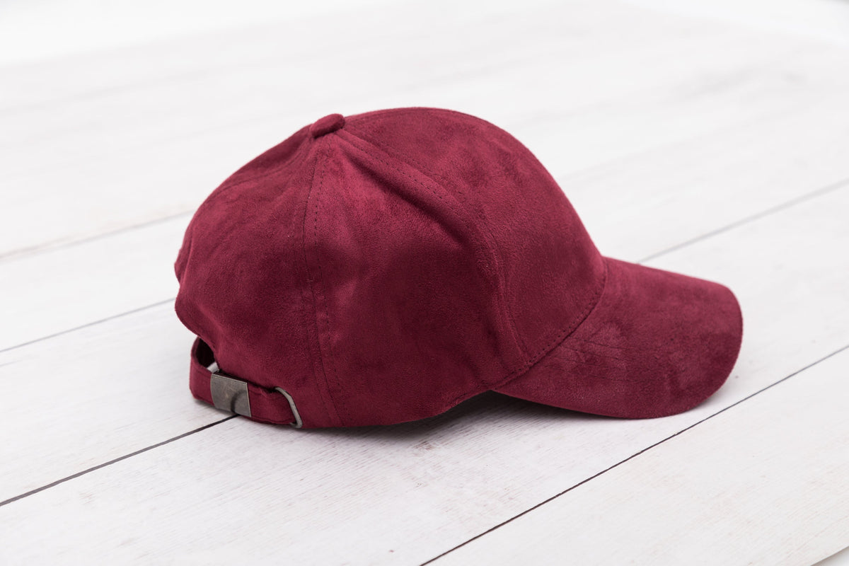 Vegan Suede Boyfriend Ball Cap