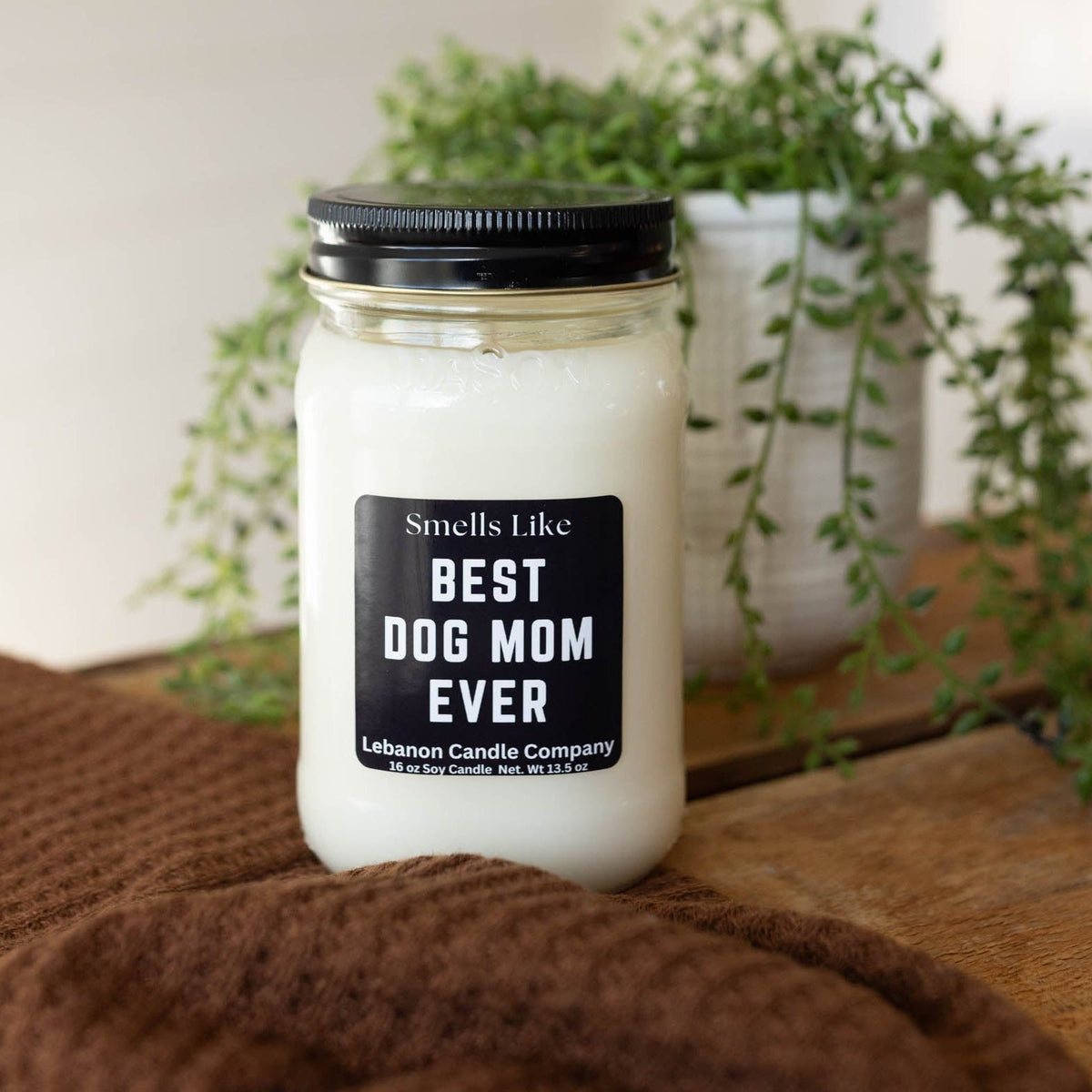 Best Dog Mom Ever Soy Candle | 16.5 oz Mason Jar