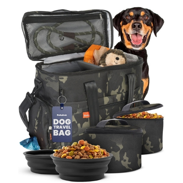 The Original Doggy Bag® Dog Travel Bag & Feeding Set