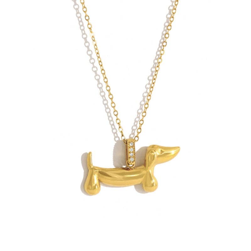 Little Dachshund Necklace - Made in USA
