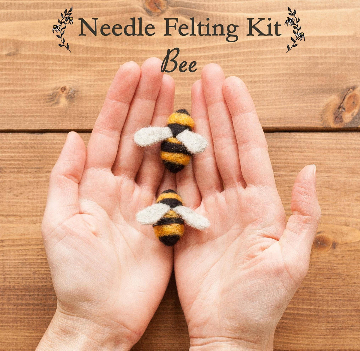 Bees Needle Felting Kit - Beginner - Made in USA