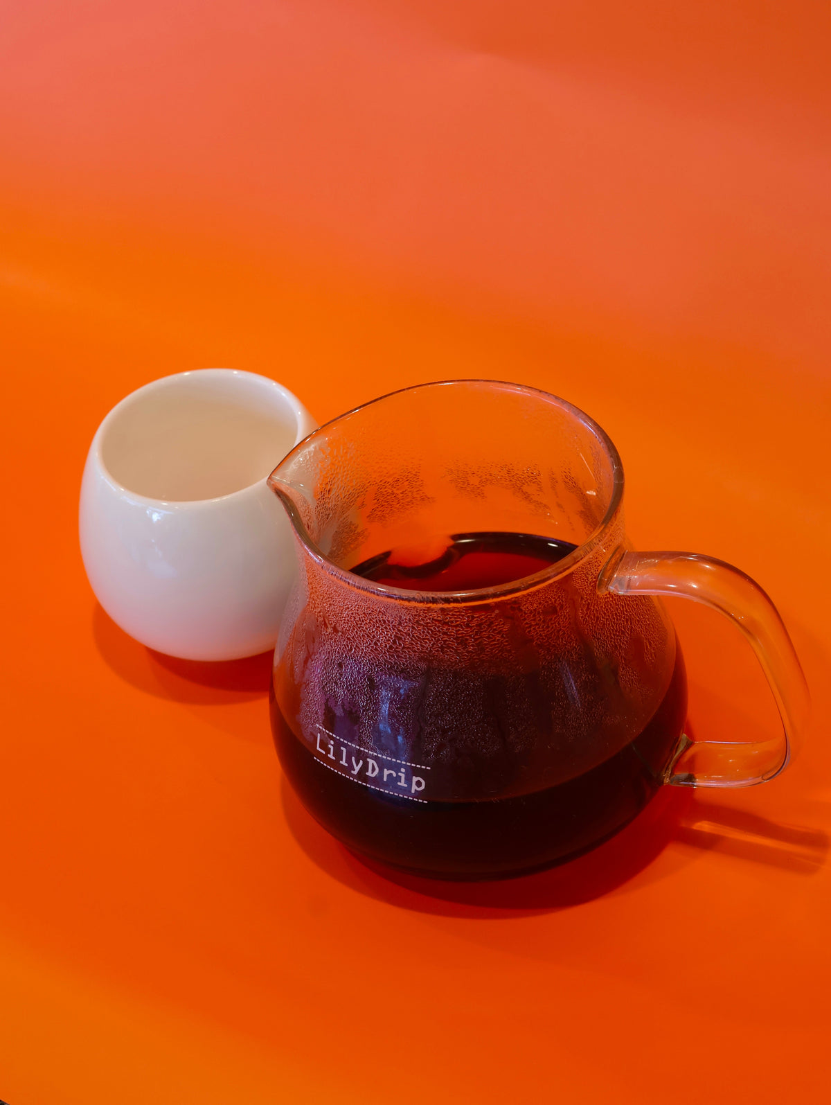 Aroma-Seeker Glass Coffee Server & Ceramic Cup Set