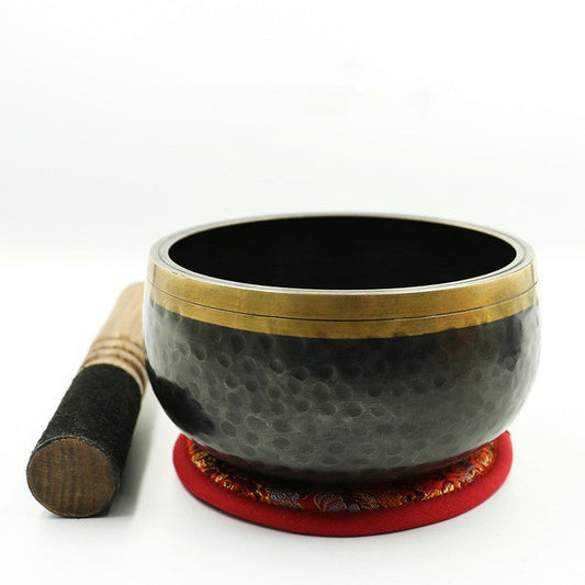 Black & Gold Singing Bowl Set