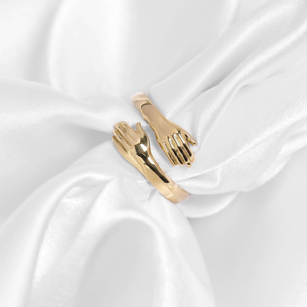 18K Gold PVD Hug Ring: size 6