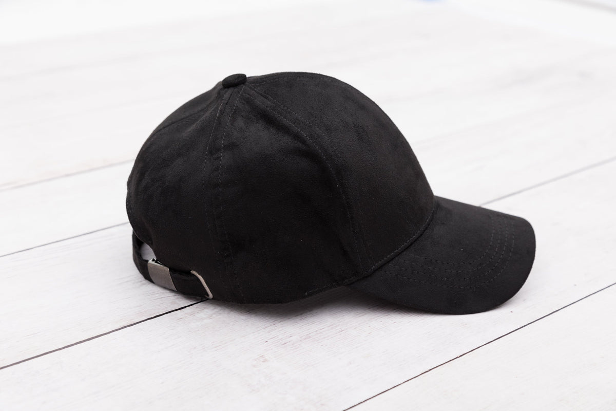 Vegan Suede Boyfriend Ball Cap