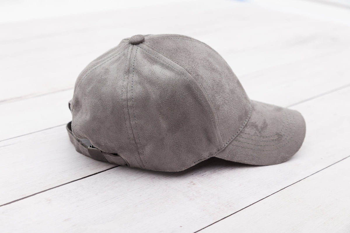 Vegan Suede Boyfriend Ball Cap