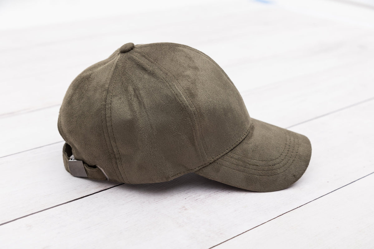 Vegan Suede Boyfriend Ball Cap