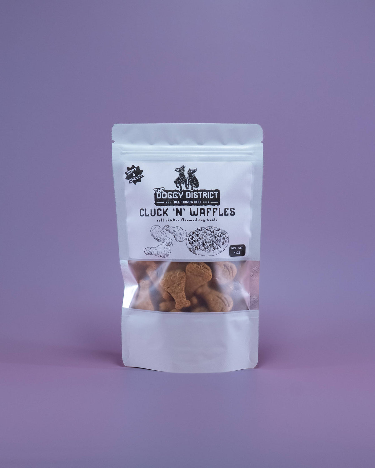 Cluck N' Waffles Soft Dog Treats - Made in USA