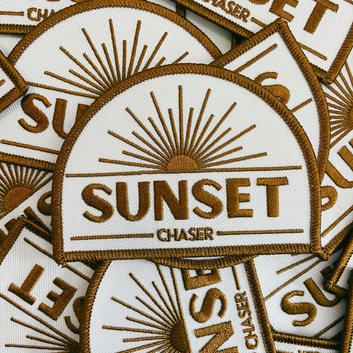 “Sunset Chaser” Embroidered Hat Patch