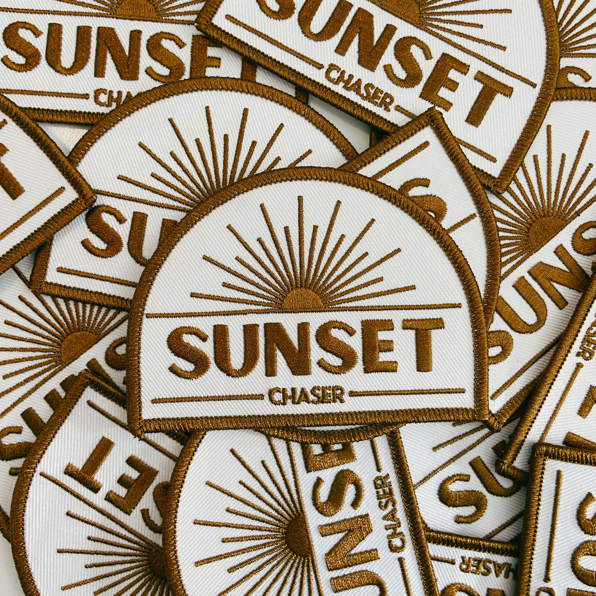 “Sunset Chaser” Embroidered Hat Patch