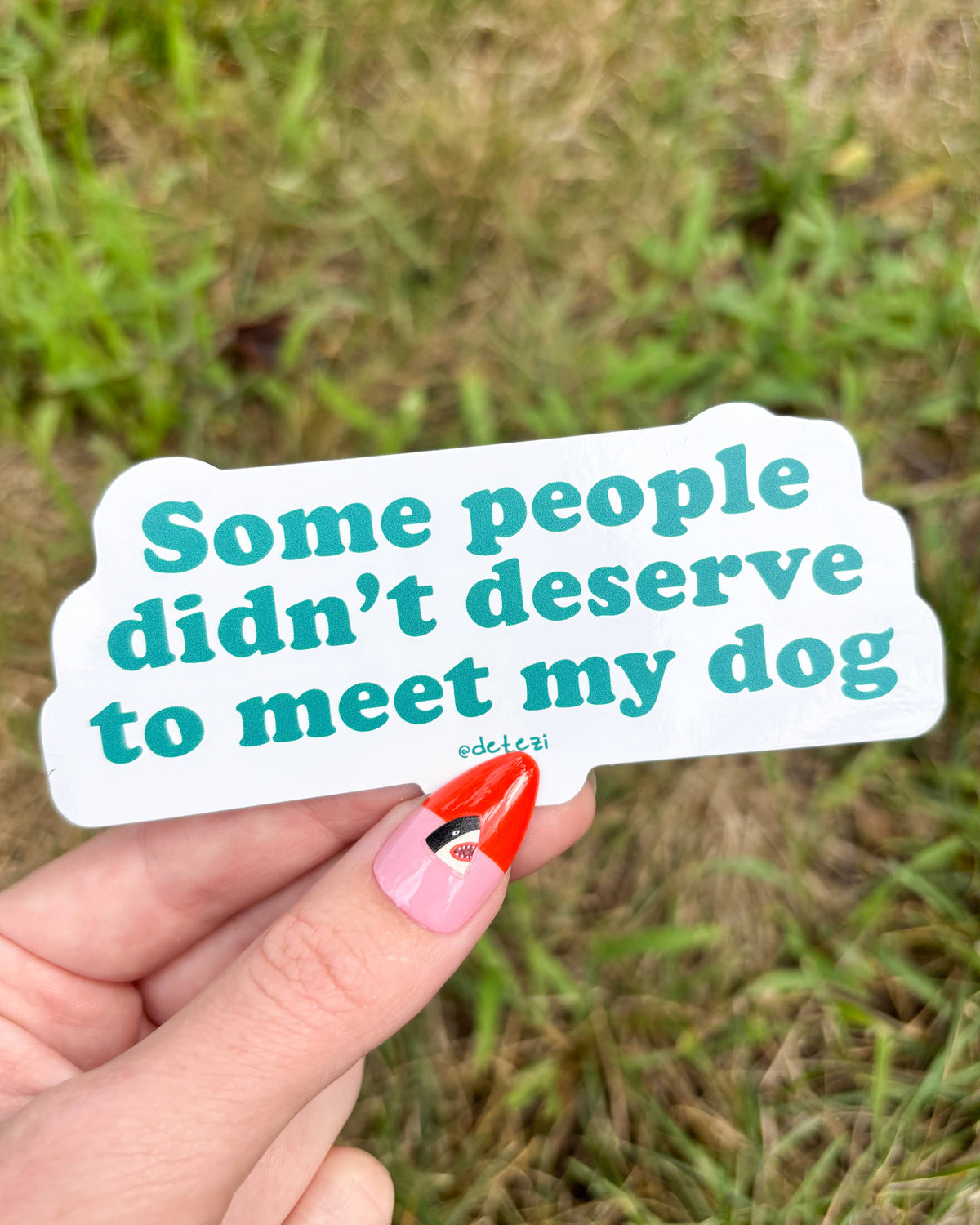 Some People Didn't Deserve To Meet My Dog Vinyl Sticker