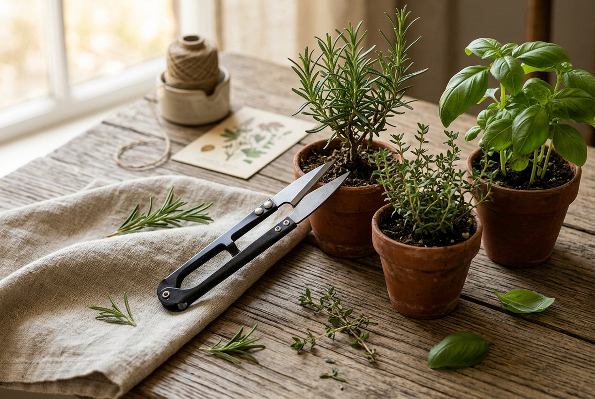 Precision Herb Snips | Stainless Steel Garden Scissors