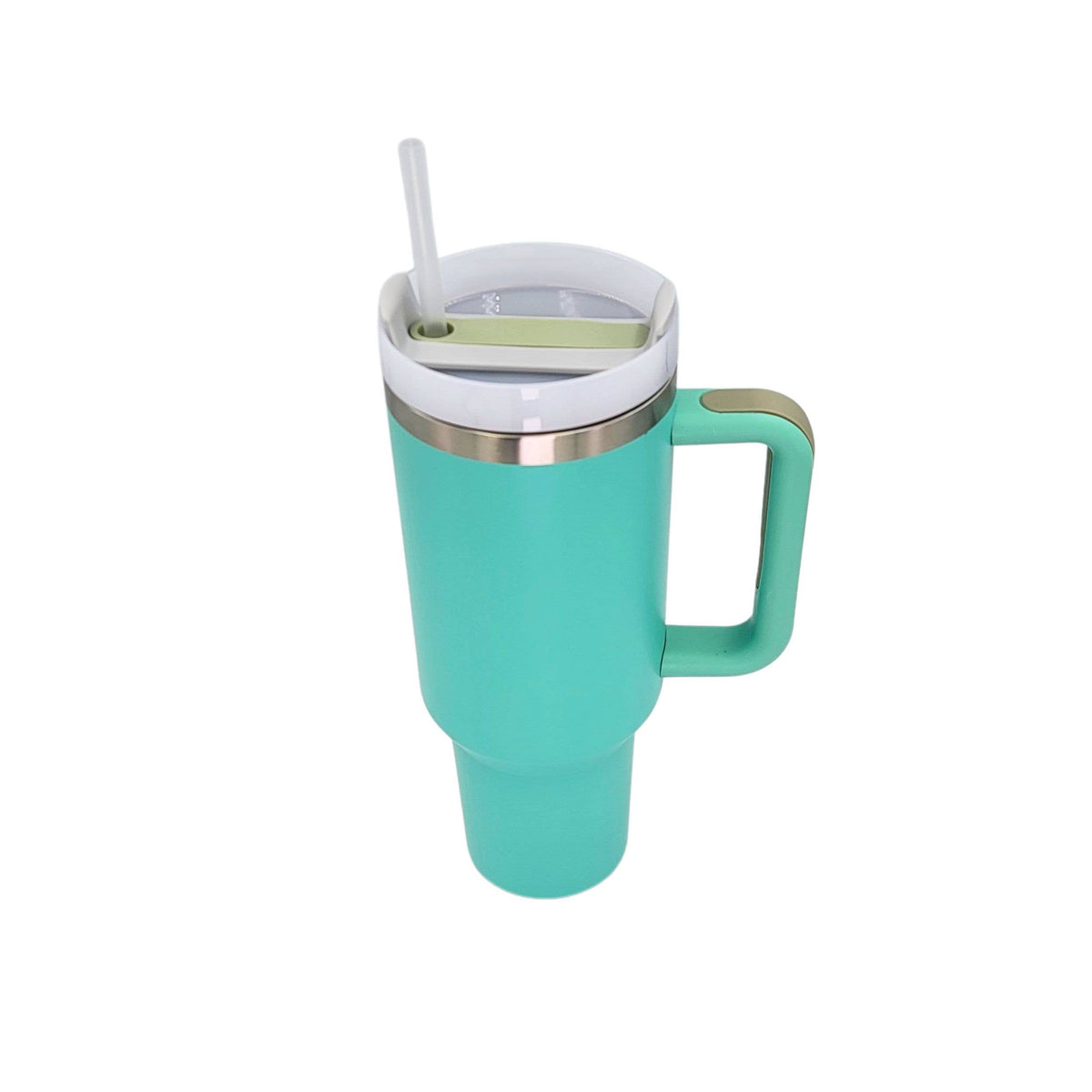 40 Oz. My Dog And I Talk %%%% About You - Handled Insulated Tumbler With Straw: Lilac