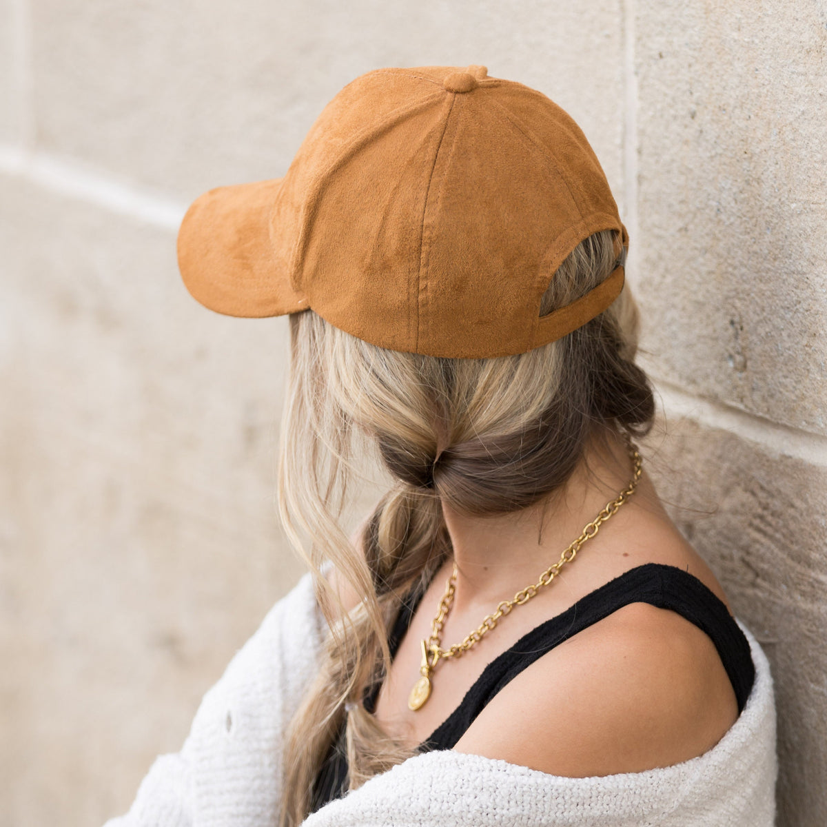 Vegan Suede Boyfriend Ball Cap