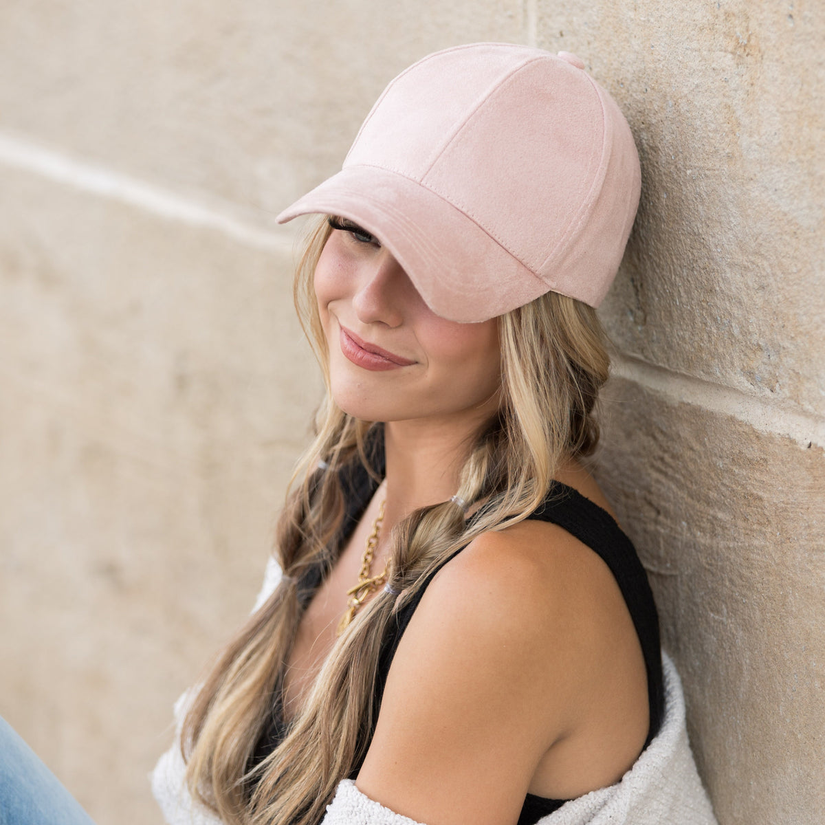 Vegan Suede Boyfriend Ball Cap