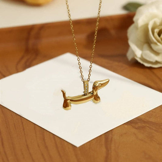 Little Dachshund Necklace - Made in USA