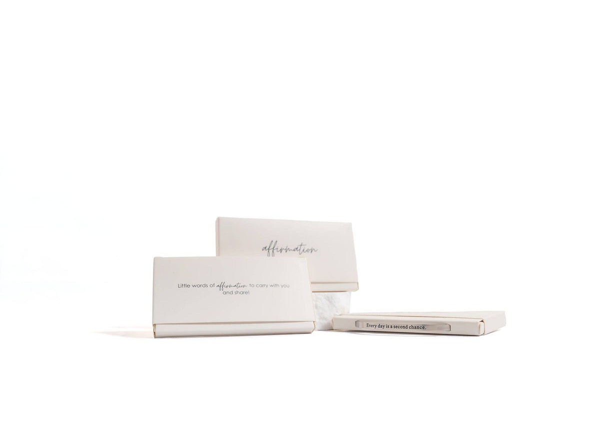 Every day is a second chance. Engraved Bracelet: Stainless - Made in USA