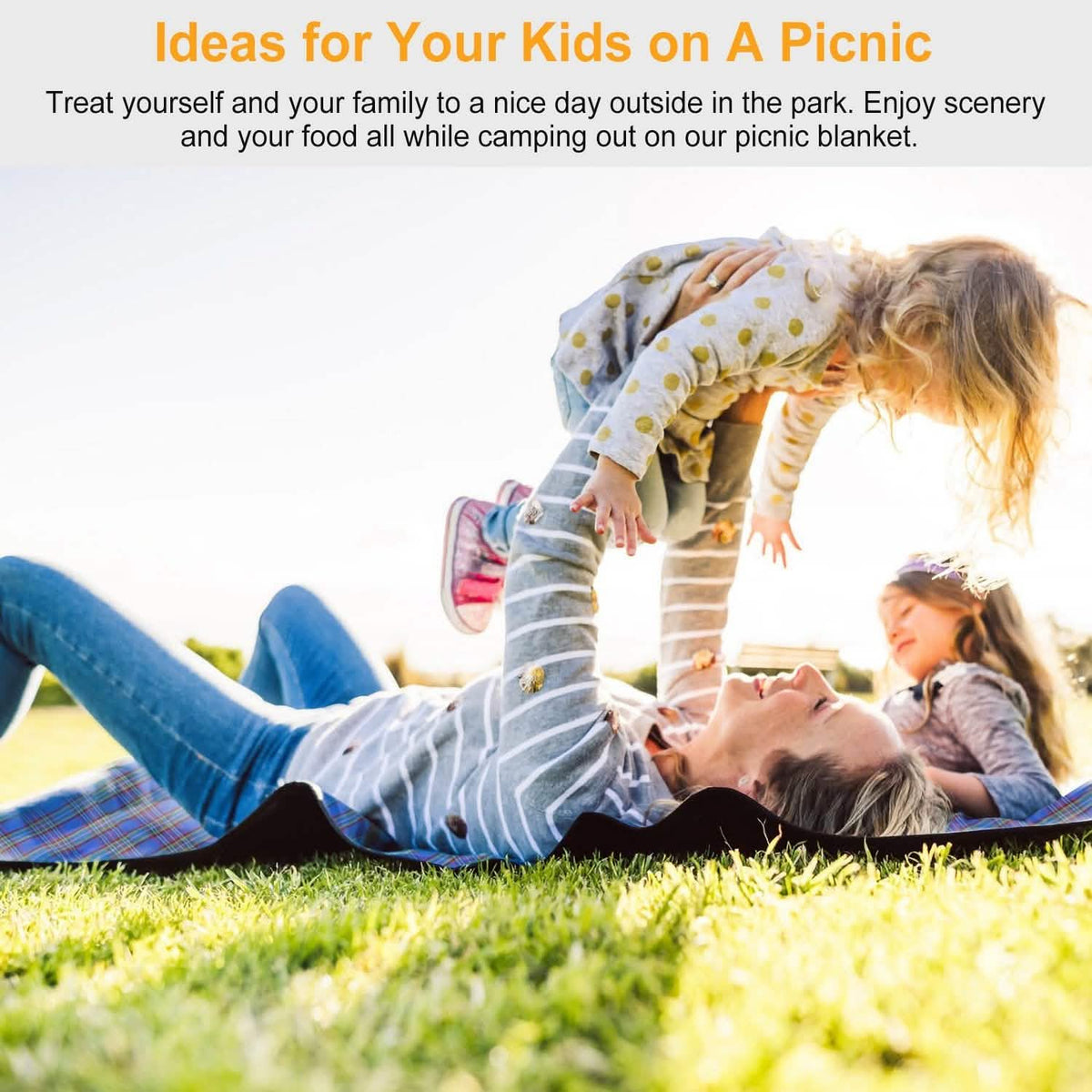 Oversized Waterproof Plaid Picnic Blanket