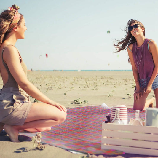 Oversized Waterproof Plaid Picnic Blanket
