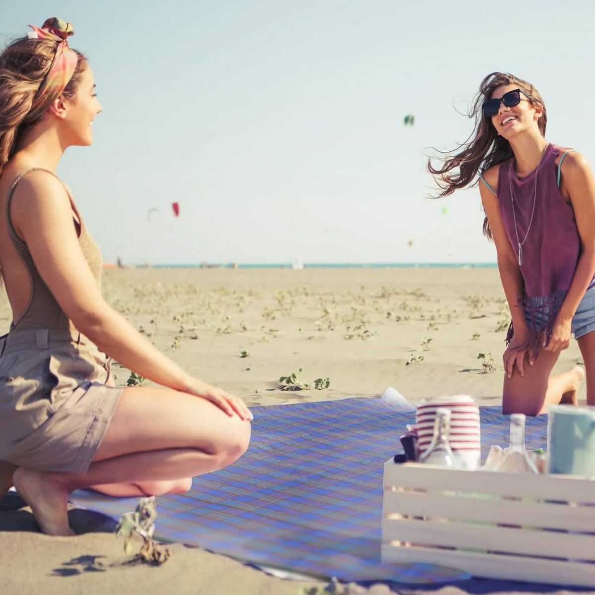 Oversized Waterproof Plaid Picnic Blanket