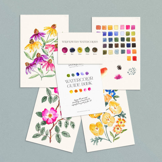 Wildflowers No. 1 Watercolor Painting Kit - Made in USA