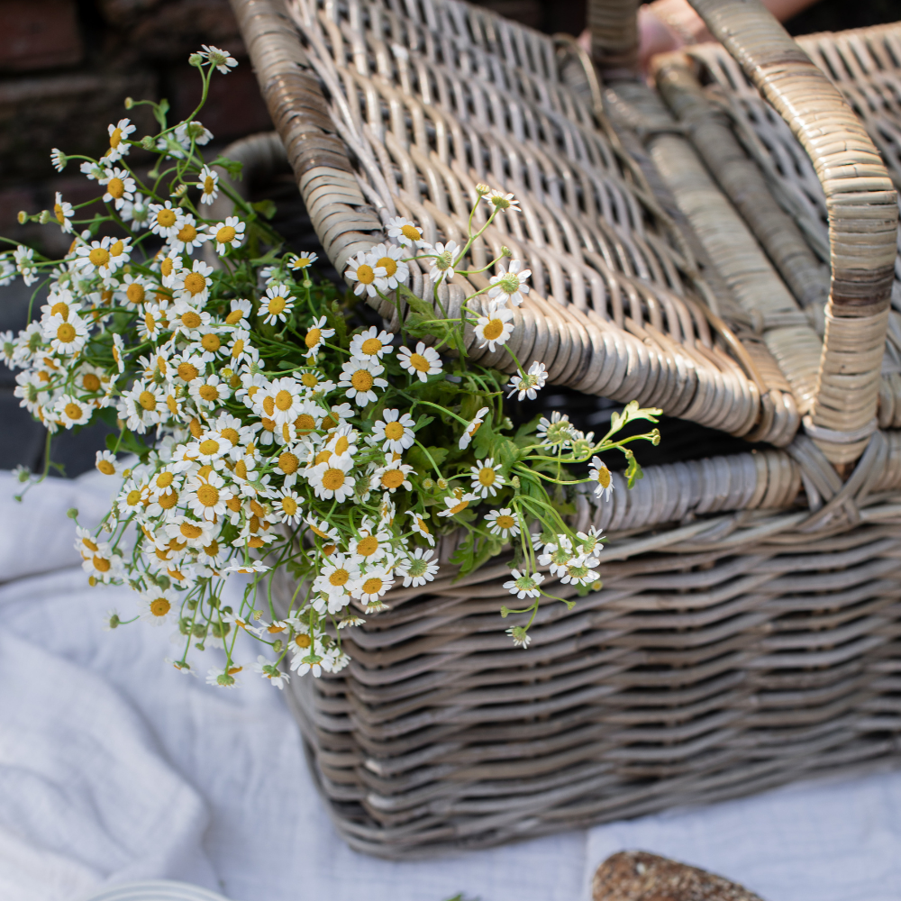 Handwoven Rattan Picnic Basket