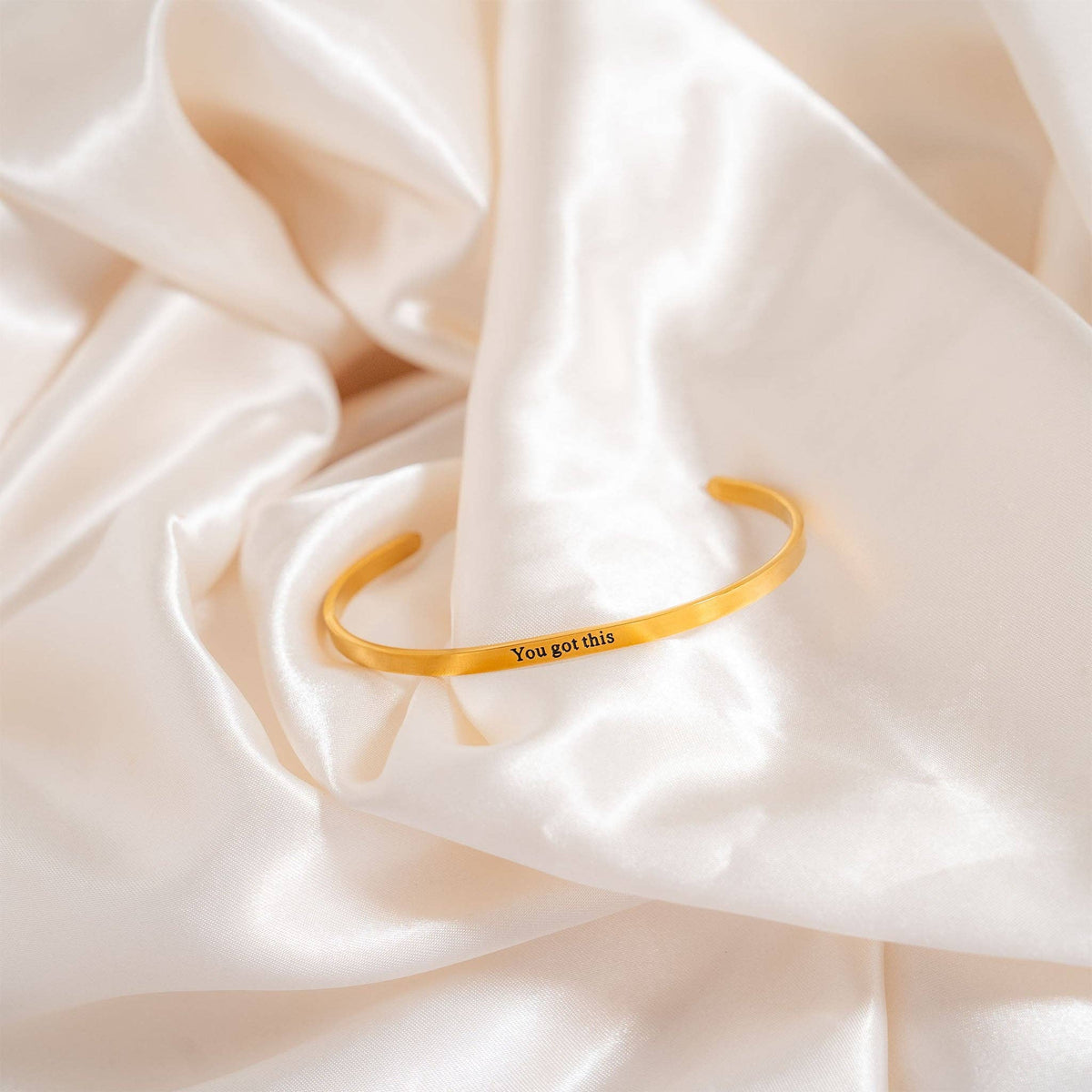 You Got This Engraved Bangle Bracelet: Stainless - Made in USA