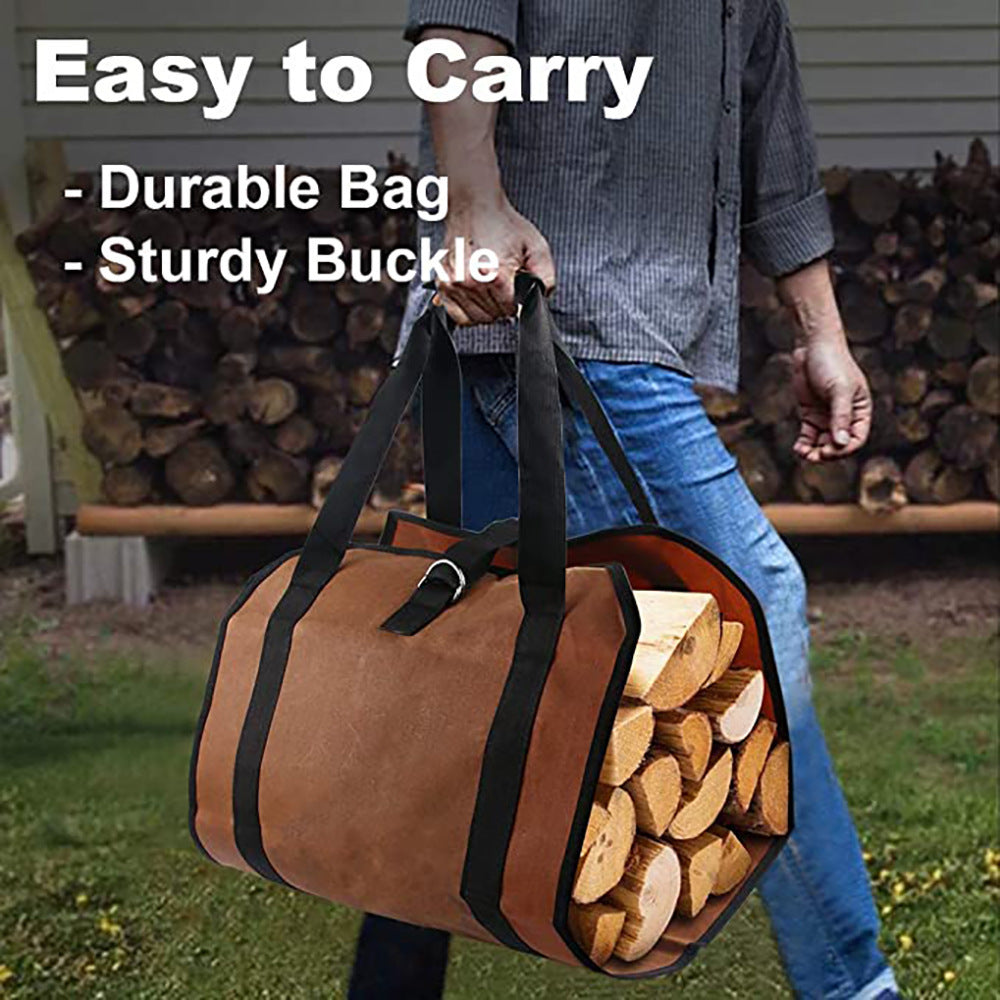 Canvas Firewood Carrier