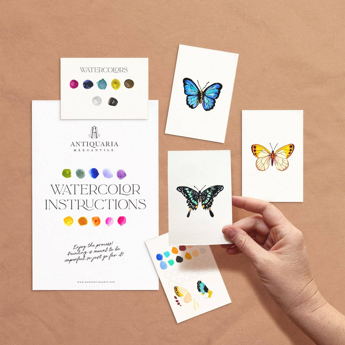Butterflies Mini Watercolor Kit - Made in USA