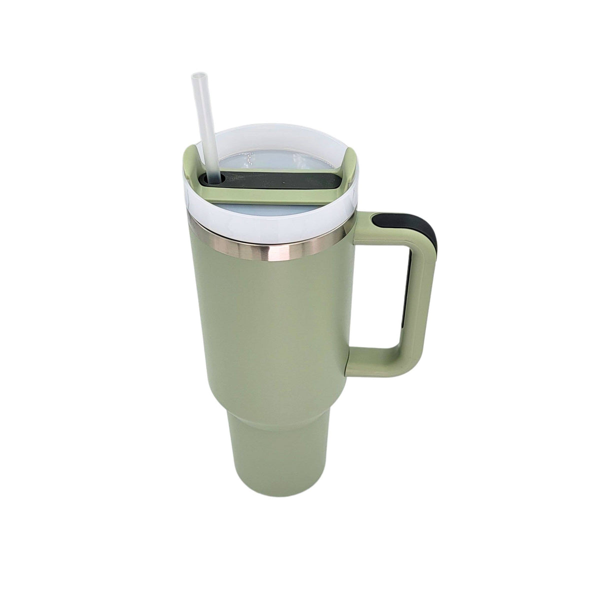 40 Oz. My Dog And I Talk %%%% About You - Handled Insulated Tumbler With Straw: Lilac