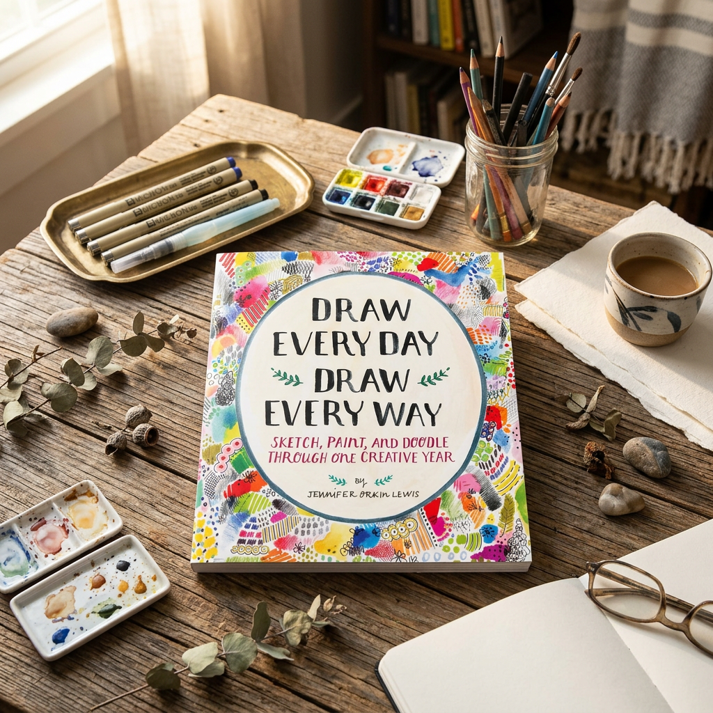 Draw Every Day, Draw Every Way | Guided Sketchbook