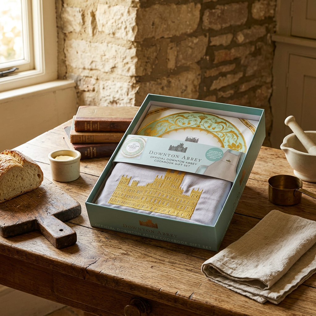 The Official Downton Abbey Cookbook Gift Set | Book & Apron