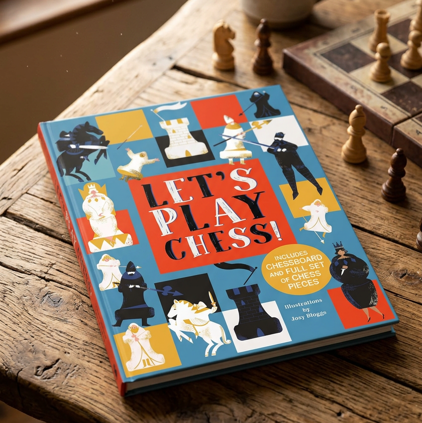 Let’s Play Chess! | Book, Chessboard & Pieces
