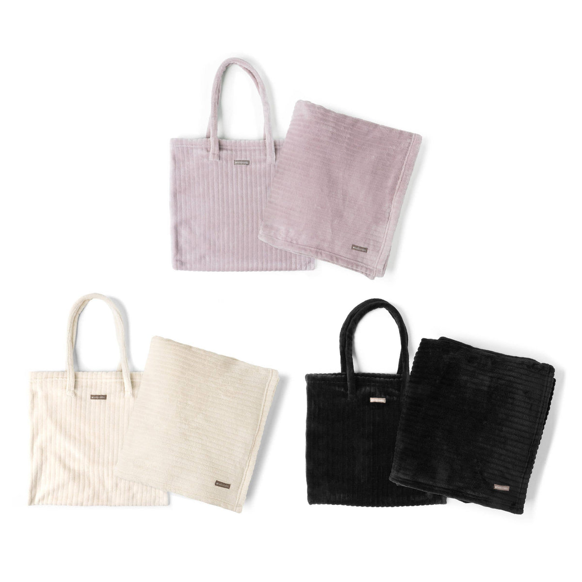 Ribbed Travel Blanket and Tote