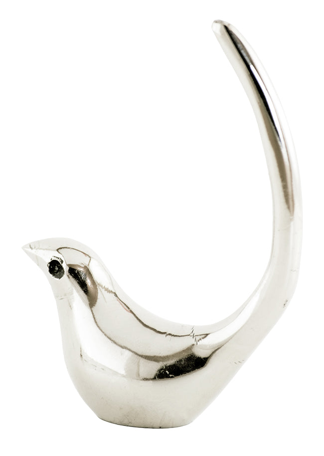 Silver Bird Ring Holder | Handcrafted Jewelry Organizer