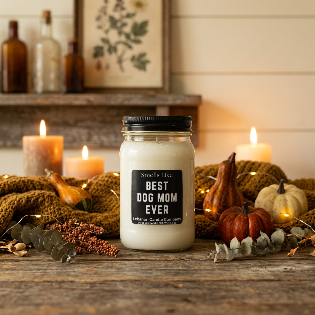 Best Dog Mom Ever Soy Candle | 16.5 oz Mason Jar