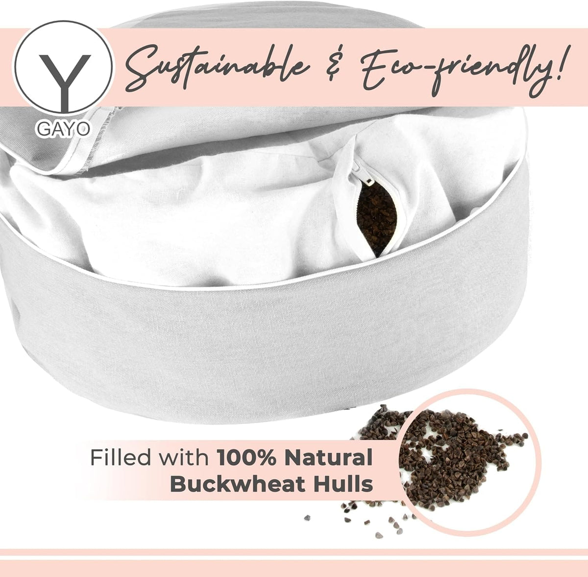 Buckwheat Meditation Cushion Set