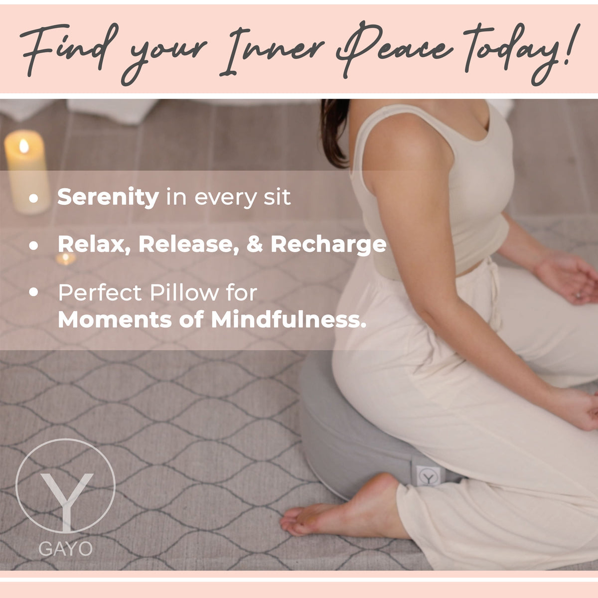 Buckwheat Meditation Cushion Set