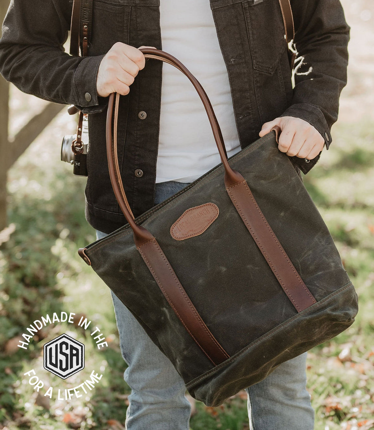 The Voyager Waxed Canvas Tote