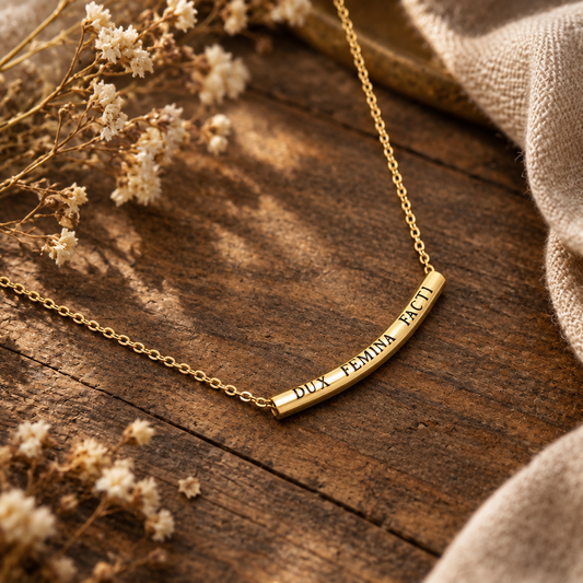 Virgil's Aeneid "Dux Femina Facti" Necklace