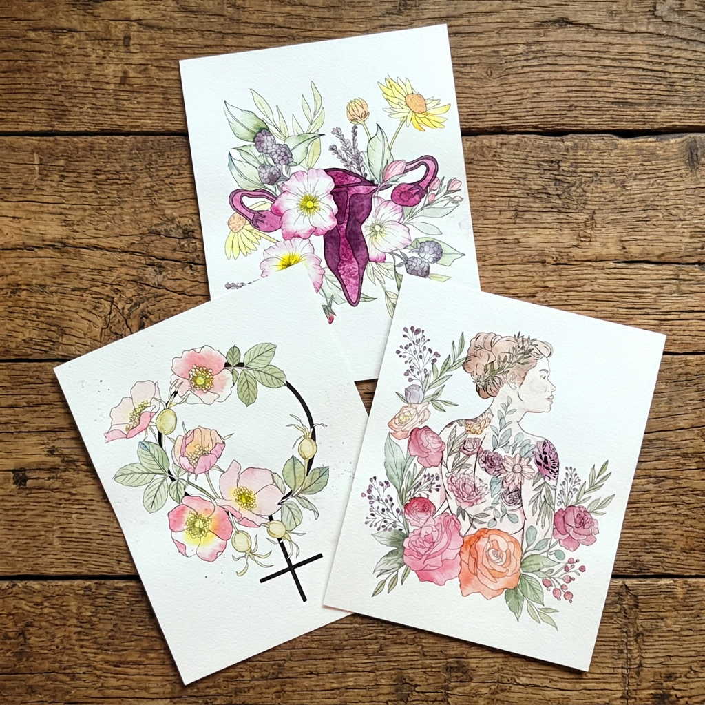 Feminist Florals Watercolor Painting Kit | Large