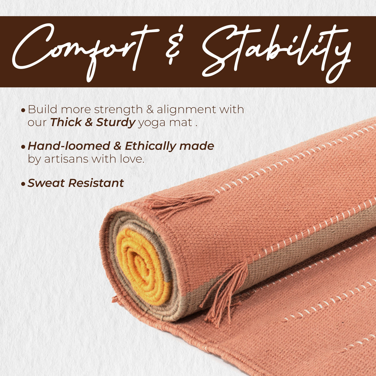 Handmade Cotton Yoga Mat