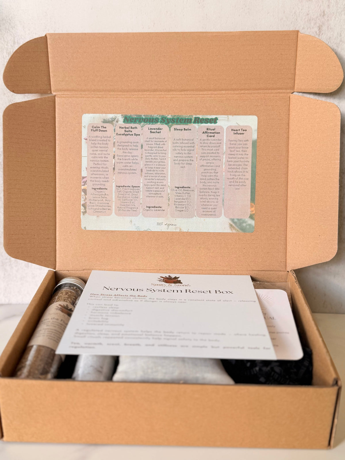 Nervous System Reset Kit | Tea, Bath &amp; Evening Rituals