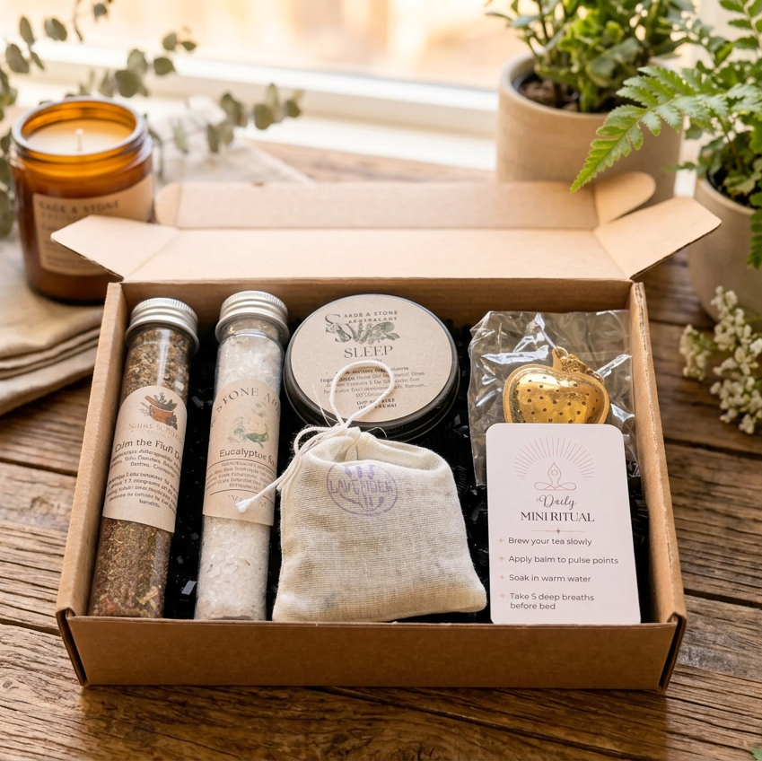 Nervous System Reset Kit | Tea, Bath &amp; Evening Rituals