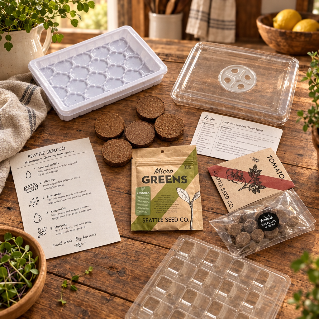 Microgreens & Seed-Starting Kit | 5 Growing Batches