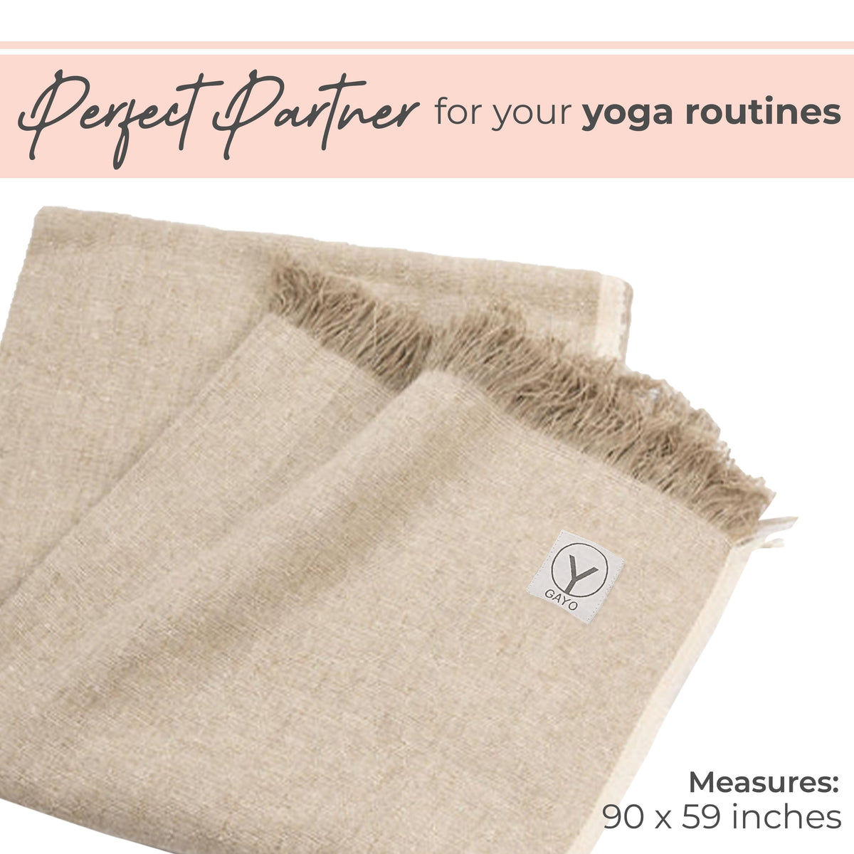 Handwoven Hemp & Organic Cotton Yoga Blanket