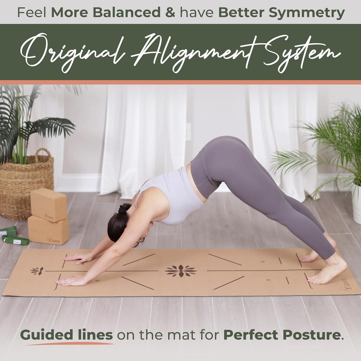 Cork Yoga Essentials Kit - mat, blocks, stretch strap and mat strap