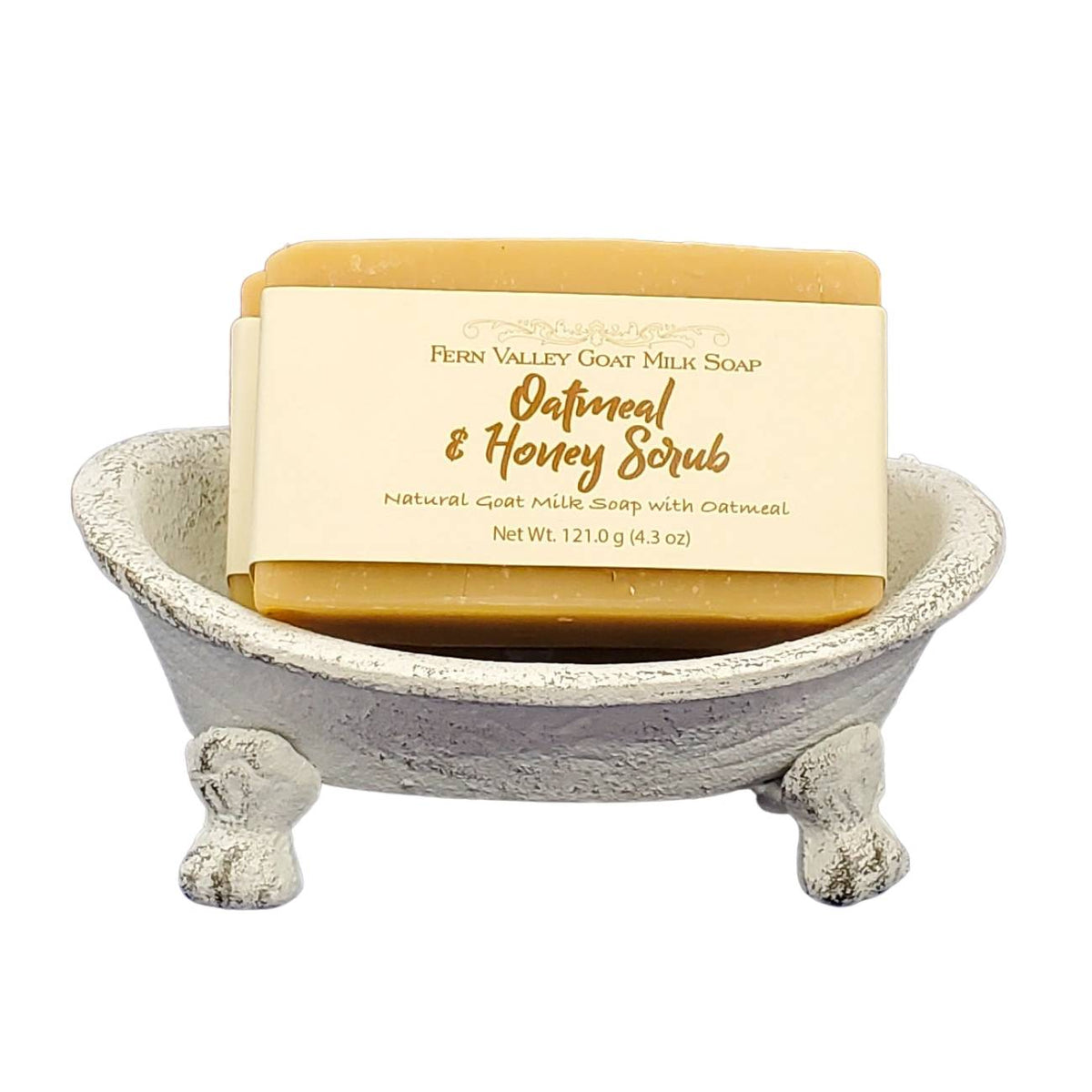 Natural Goat Milk Soap - Exfoliating Scrub - Oatmeal & Honey