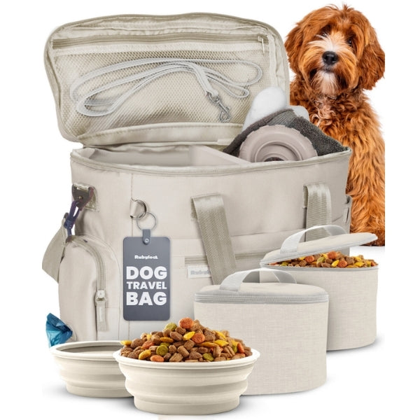 The Original Doggy Bag® Dog Travel Bag & Feeding Set