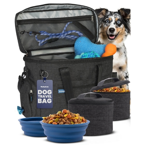 The Original Doggy Bag® Dog Travel Bag & Feeding Set
